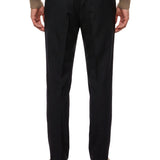 Pantaloni in lana con coulisse Wimbeldon in blu 