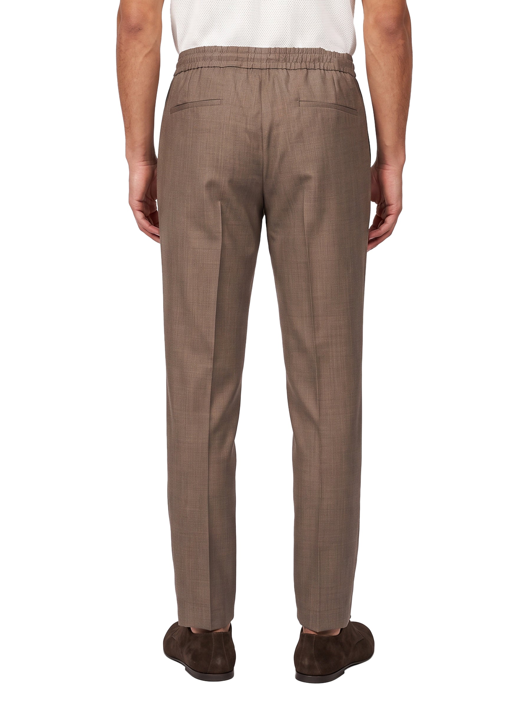 Pantaloni con coulisse Wimbeldon in marrone 