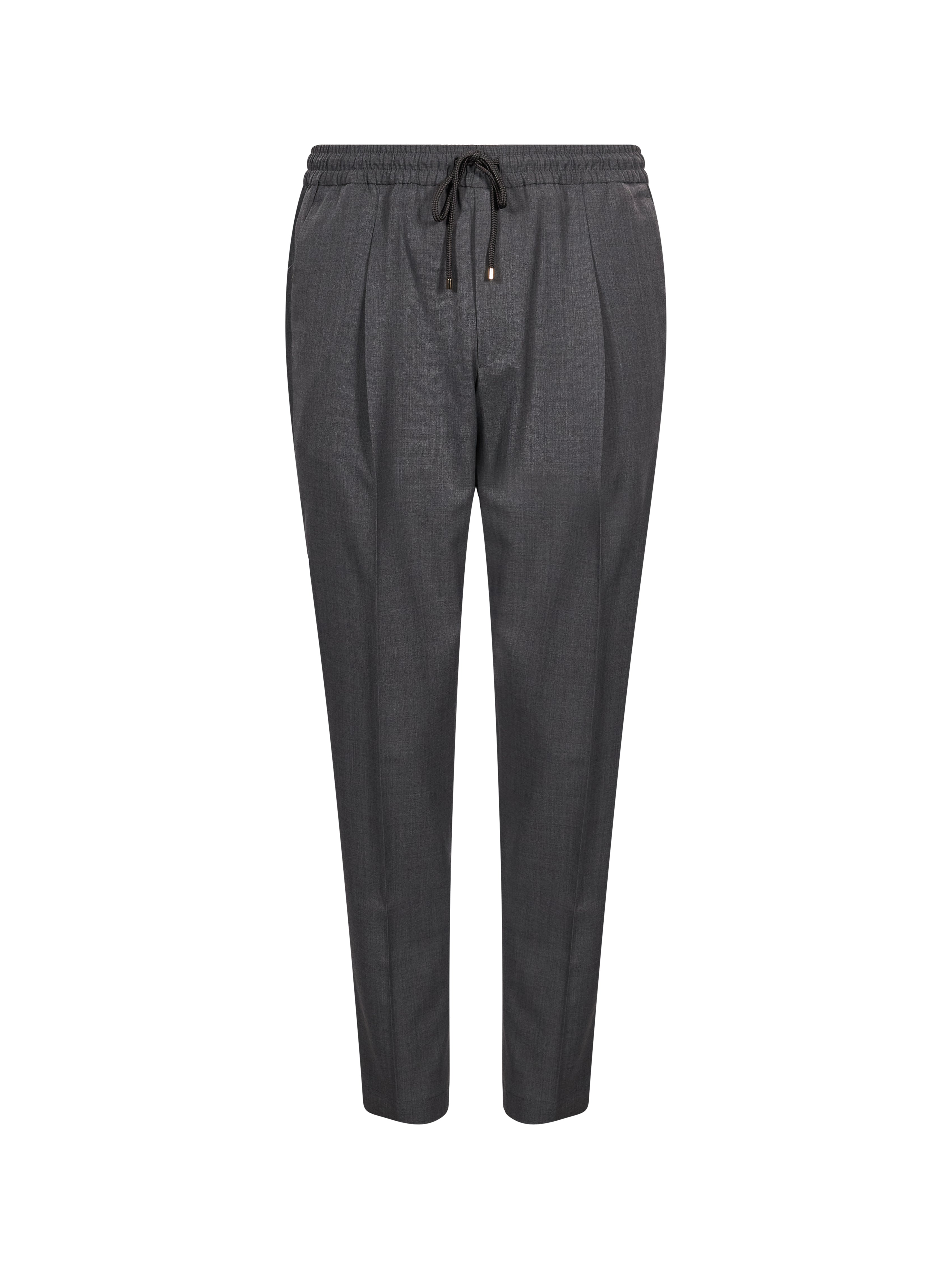 Pantaloni in lana con coulisse Wimbeldon in grigio 