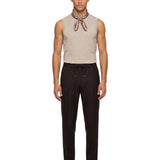 Pantaloni con coulisse Wimbeldon in marrone 