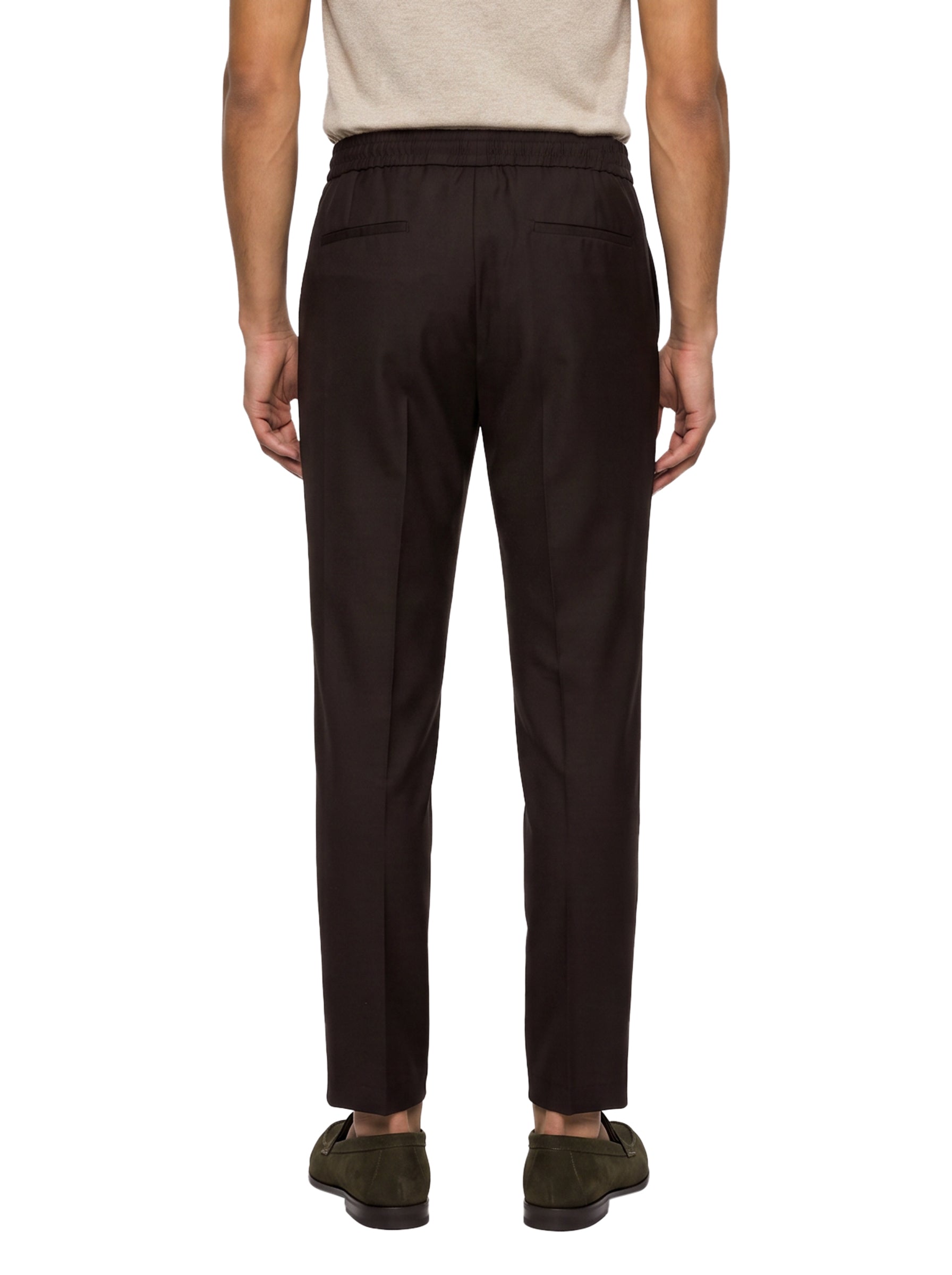 Pantaloni con coulisse Wimbeldon in marrone 
