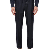 Pantaloni con coulisse Wimbledon in blu 