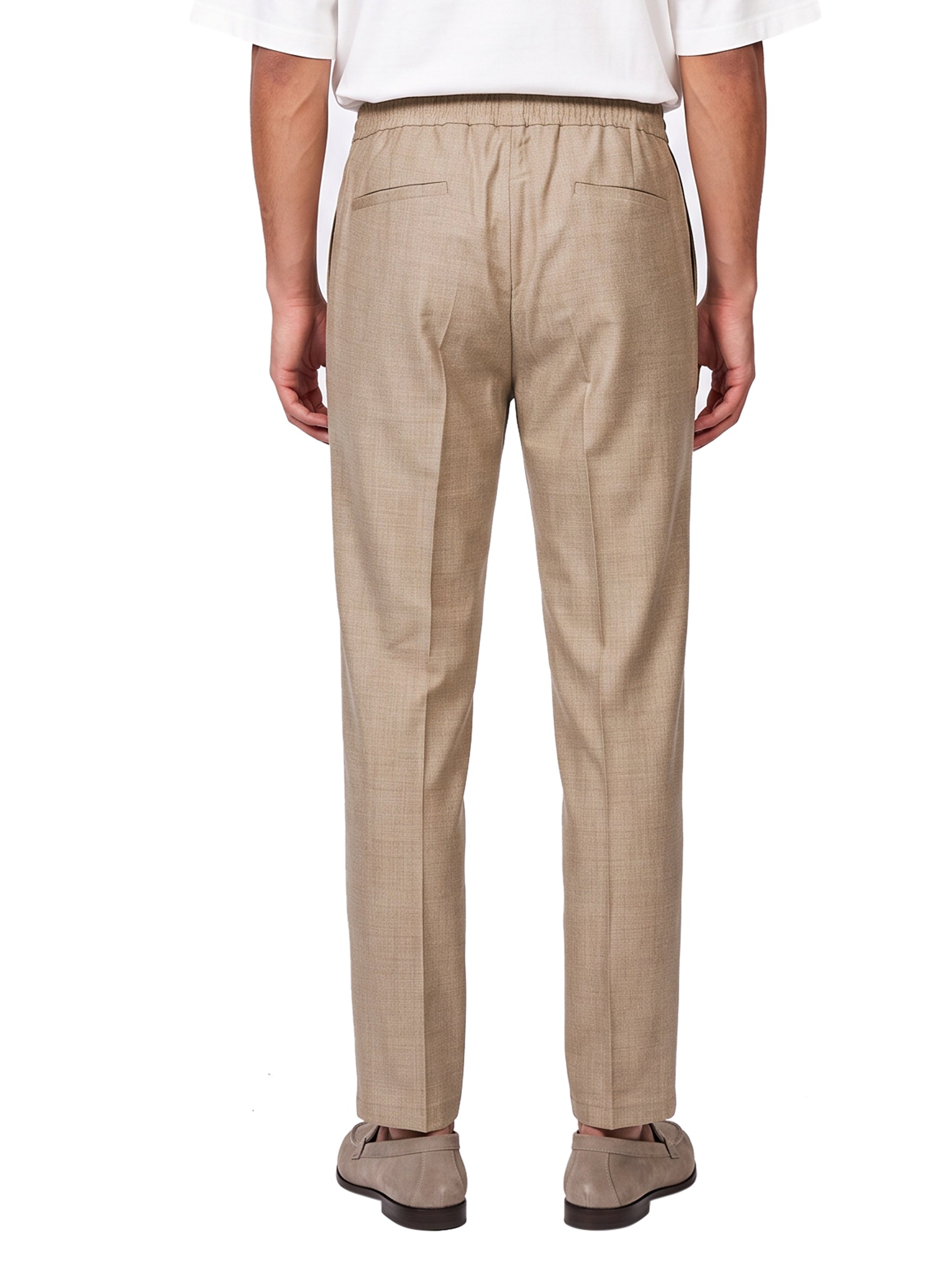 Pantaloni con coulisse Wimbledon in beige 