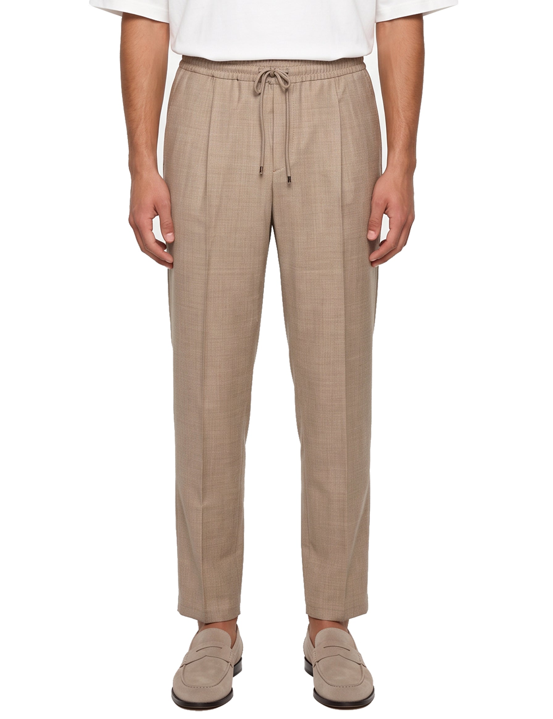 Pantaloni con coulisse Wimbledon in beige 