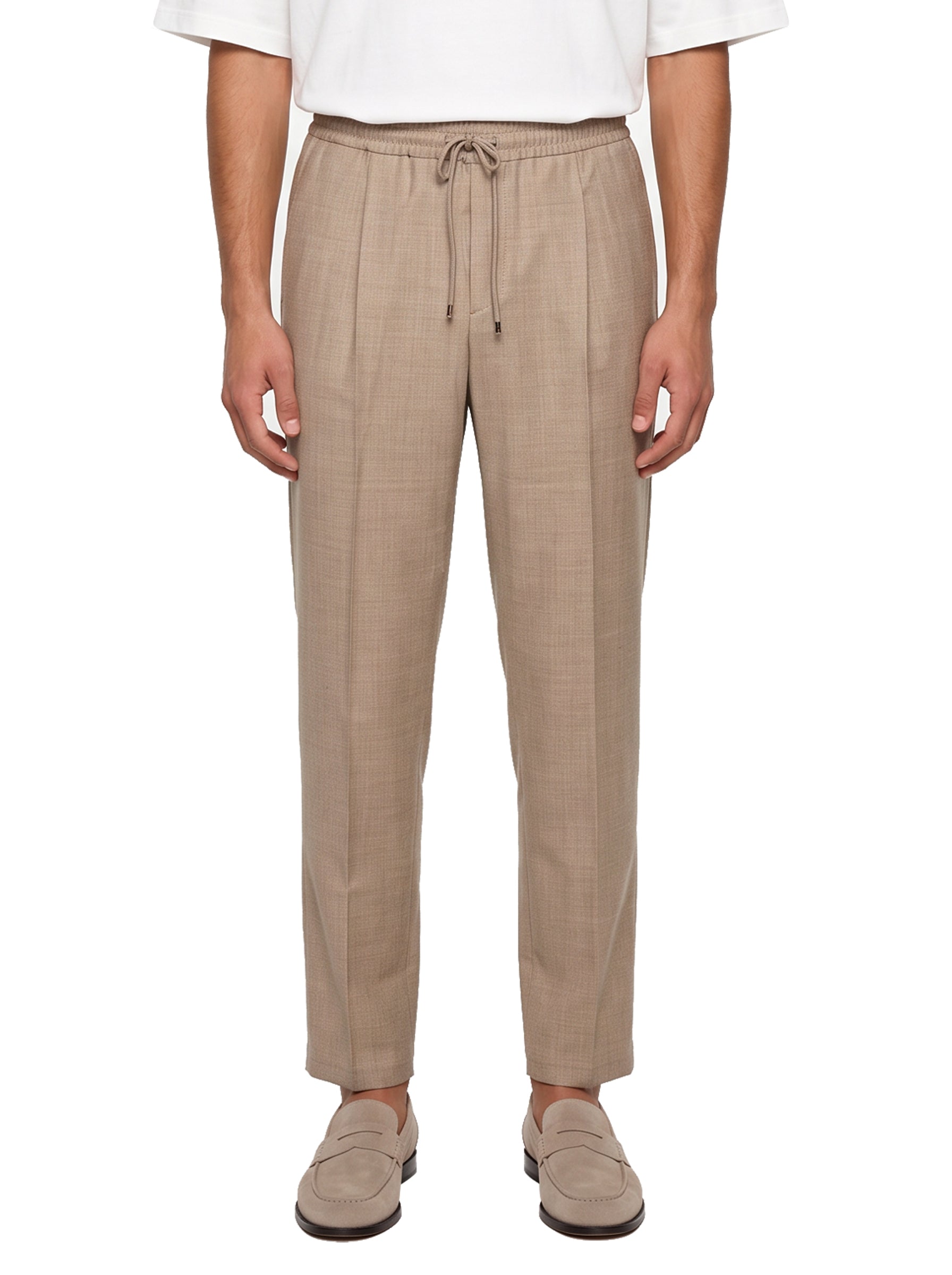 Pantaloni con coulisse Wimbledon in beige 