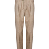 Pantaloni con coulisse Wimbledon in beige 