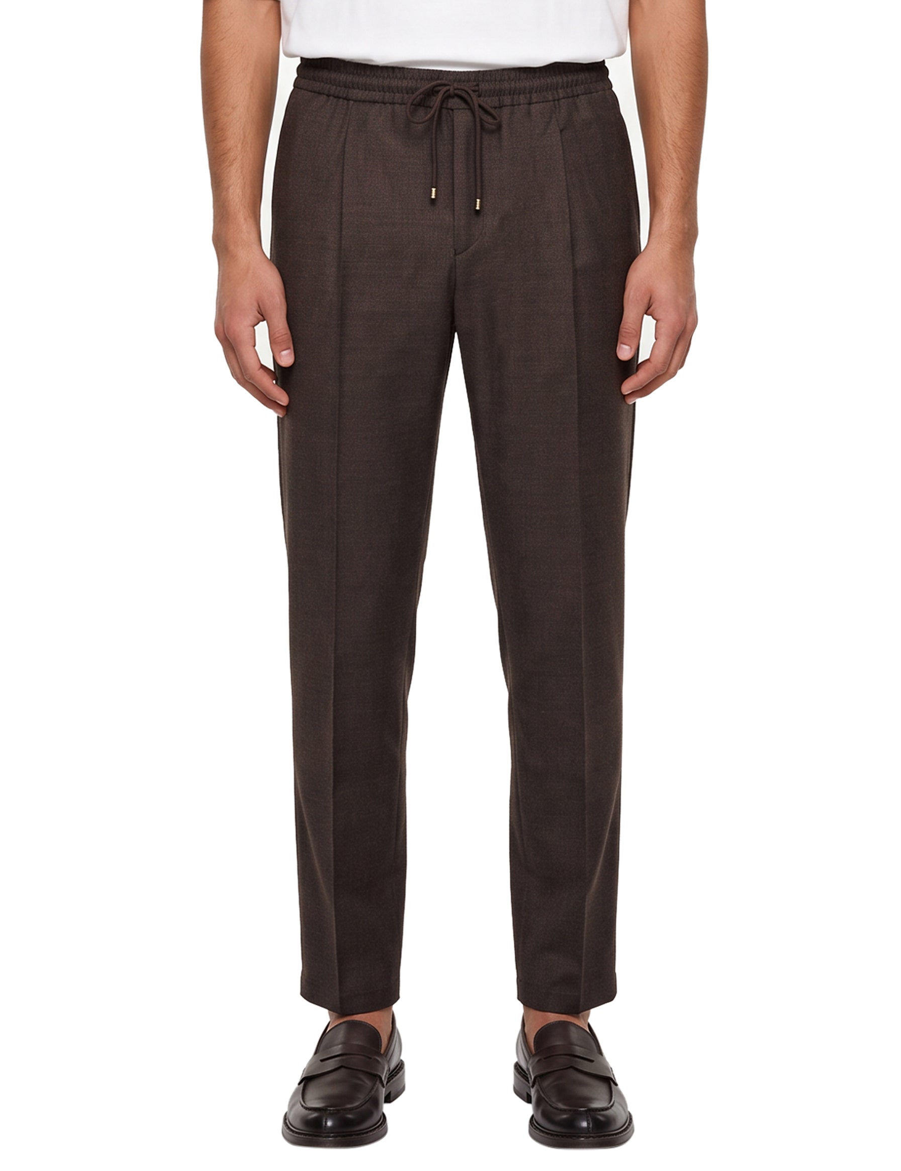 Pantaloni con coulisse Wimbledon in marrone 
