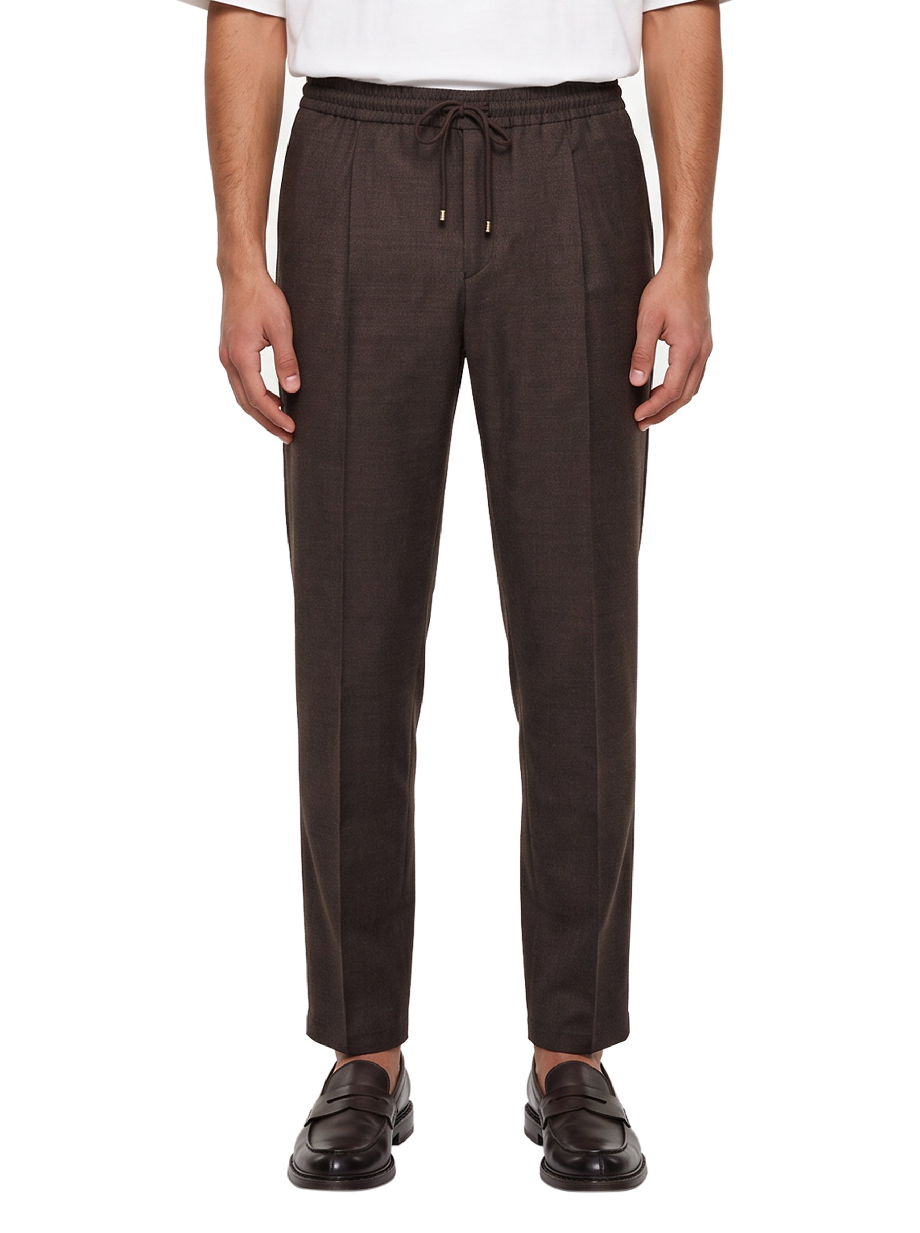 Pantaloni con coulisse Wimbledon in marrone 