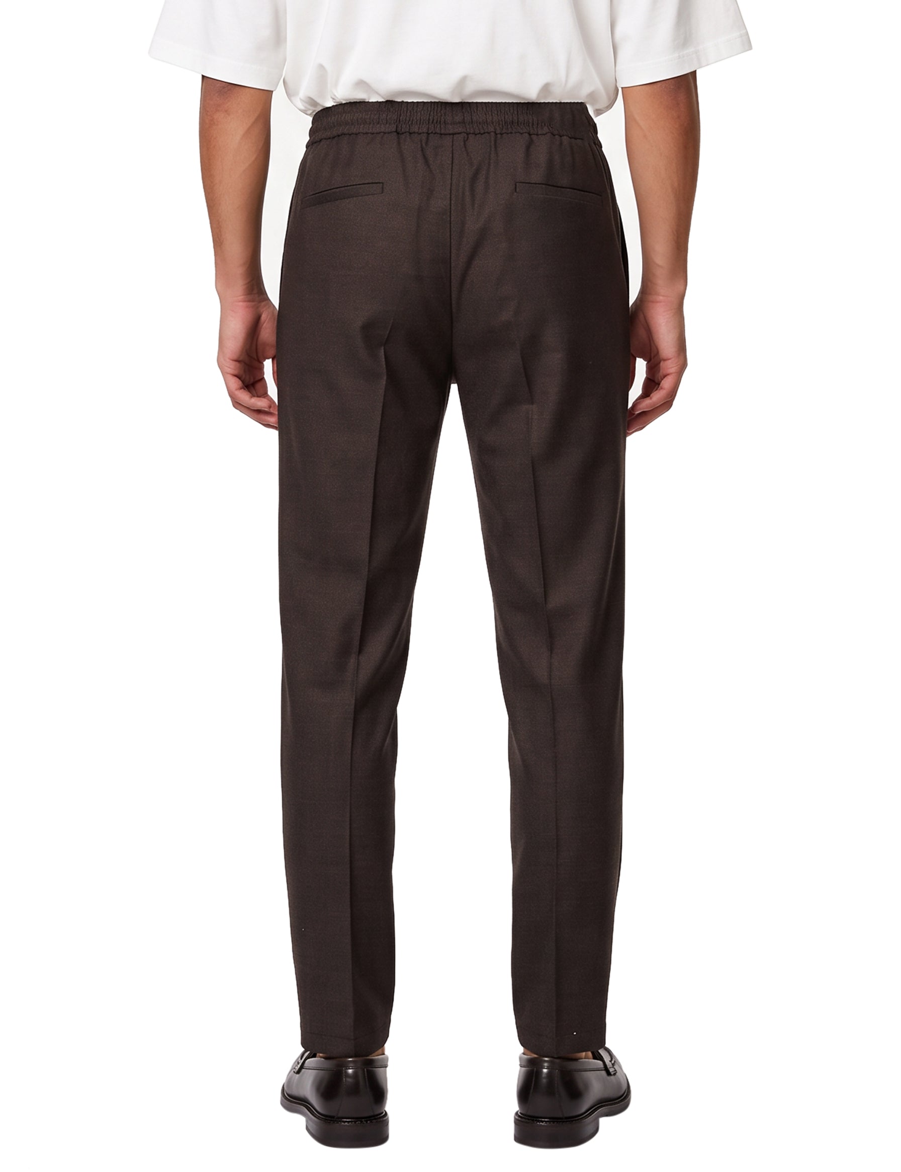 Pantaloni con coulisse Wimbledon in marrone 