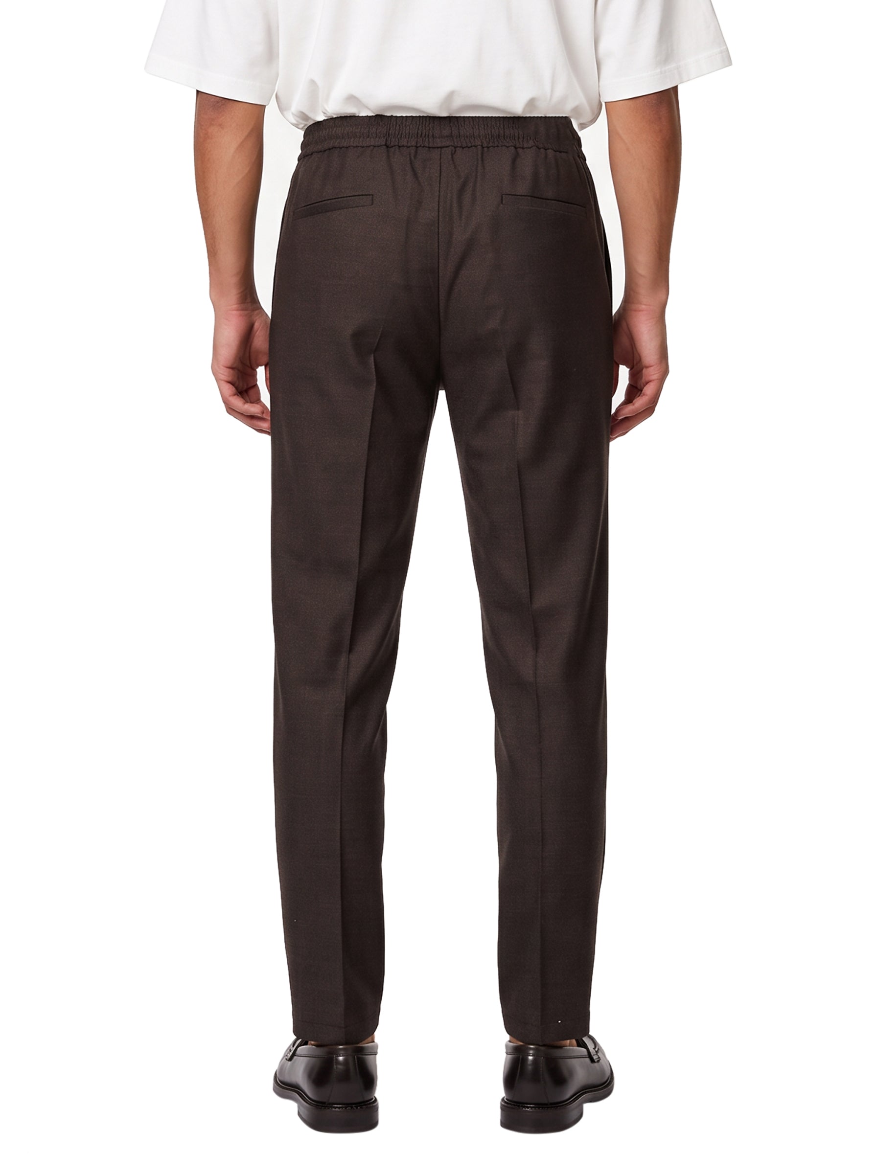Pantaloni con coulisse Wimbledon in marrone 