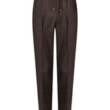 Pantaloni con coulisse Wimbledon in marrone 