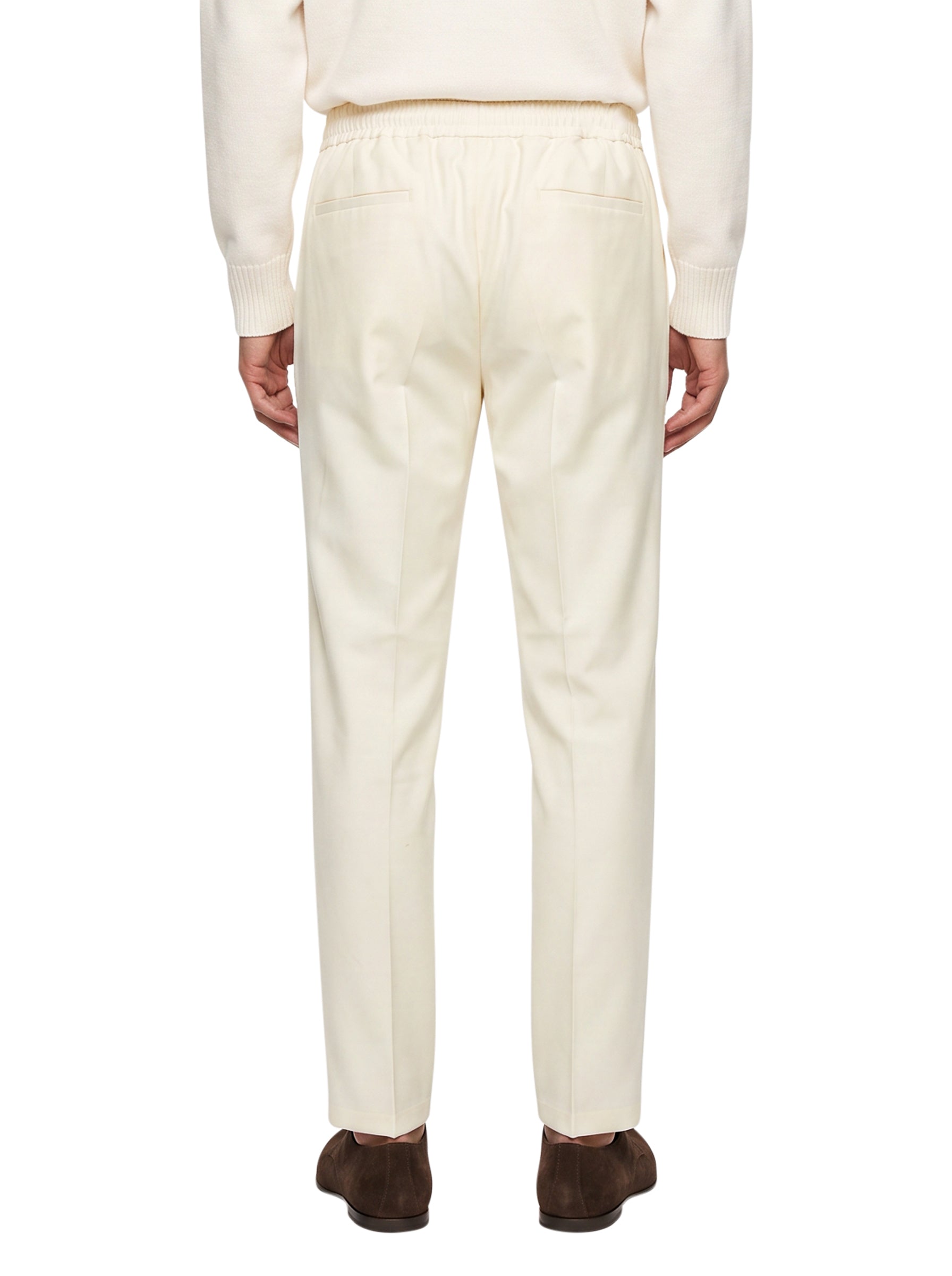 Pantaloni con coulisse Wimbledon in avorio 