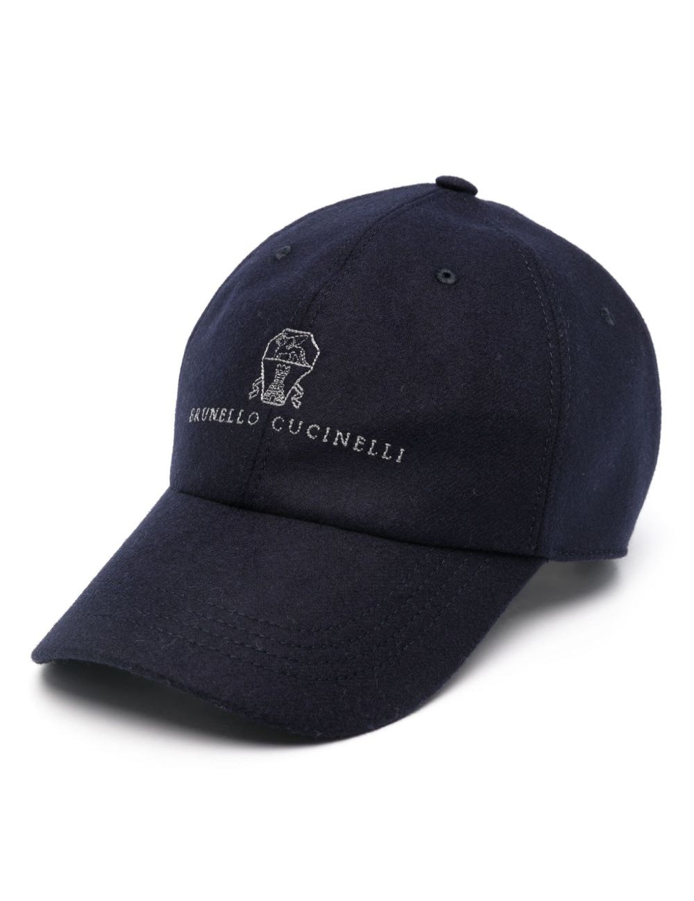 Cappello con logo in blu Brunello cucinelli - uomo 