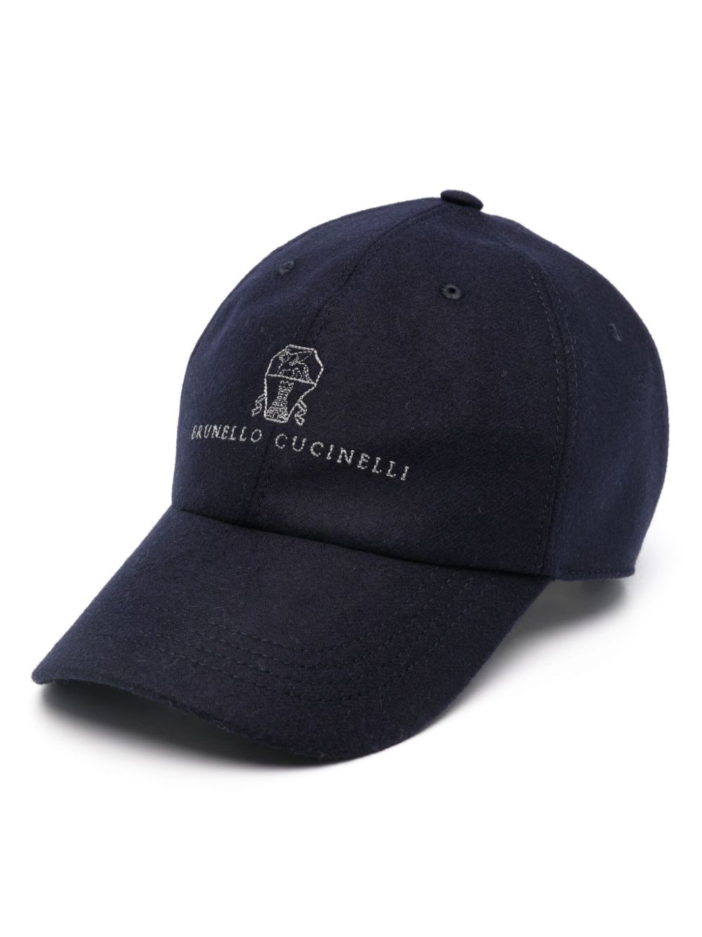 Cappello con logo in blu Brunello cucinelli - uomo 