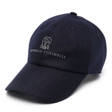 Cappello con logo in blu Brunello cucinelli - uomo 