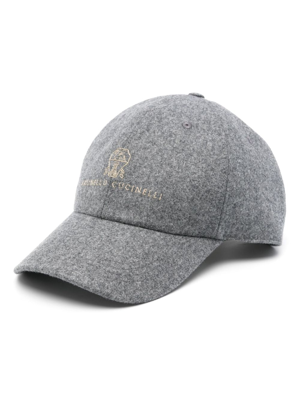 Cappello da baseball con logo in grigio 