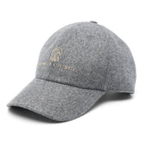 Cappello da baseball con logo in grigio 