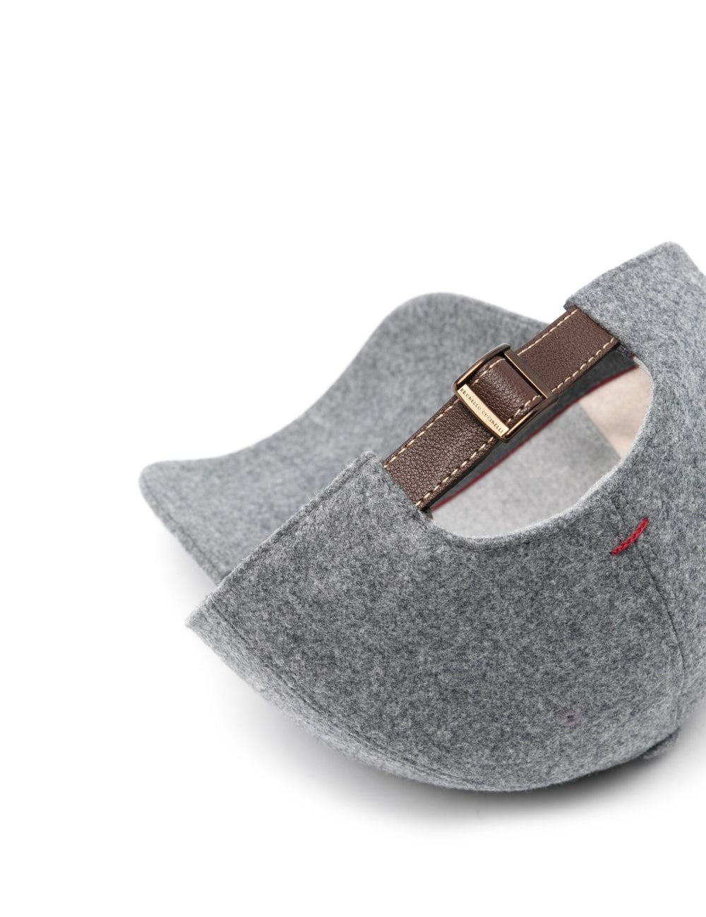 Cappello da baseball con logo in grigio 