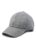 Baseball cap with logo in grey