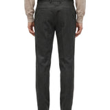 Pantaloni sartoriali in lana grigio antracite 