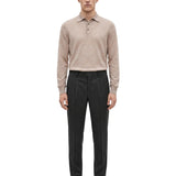 Pantaloni sartoriali in lana grigio antracite 