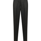 Pantaloni sartoriali in lana grigio antracite 
