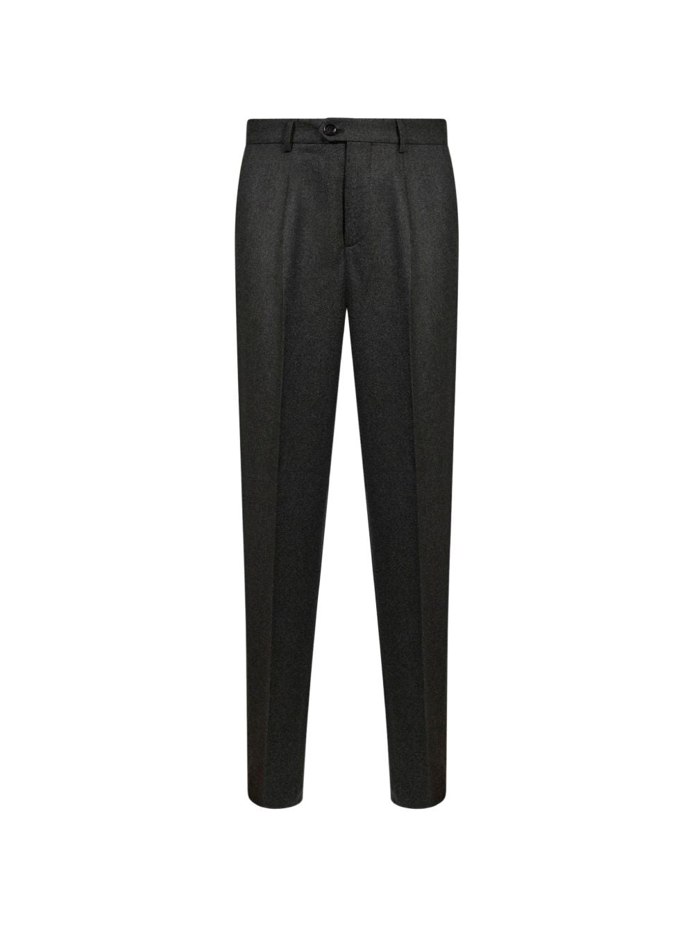 Pantaloni sartoriali in lana grigio antracite 