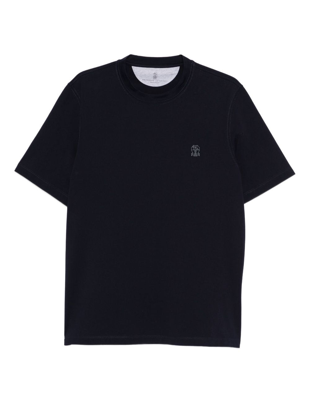 T-shirt a maniche corte in blu Brunello Cucinelli - uomo 