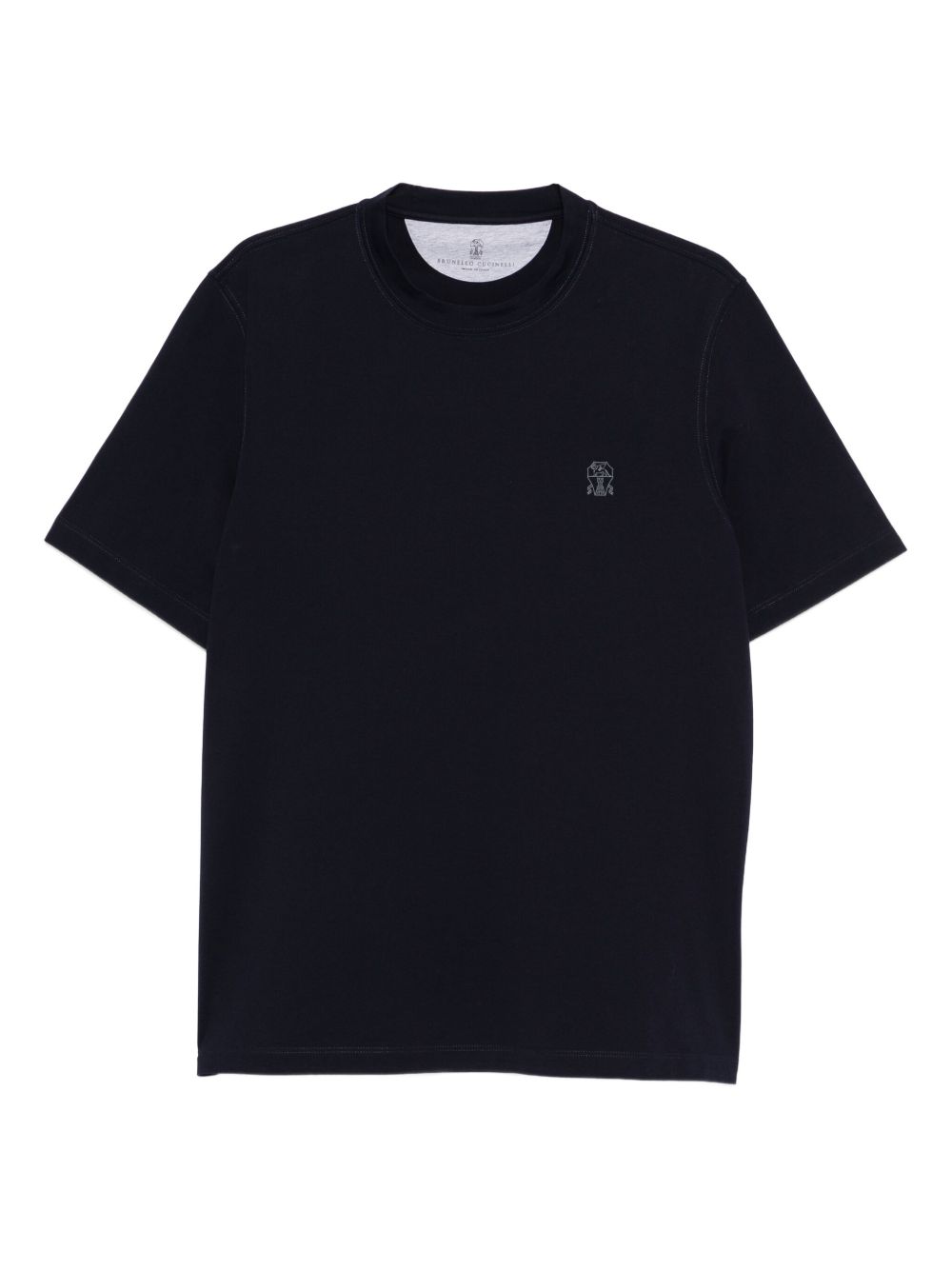 T-shirt a maniche corte in blu Brunello Cucinelli - uomo 