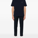 T-shirt a maniche corte in blu Brunello Cucinelli - uomo 