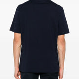 T-shirt a maniche corte in blu Brunello Cucinelli - uomo 