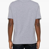 T-shir a maniche corte con logo in grigio 