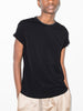 T-shirt a maniche corte in nero