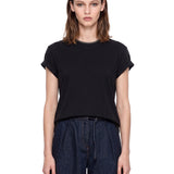 T-shirt a maniche corte in nero 