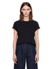 Short-sleeved T-shirt in black
