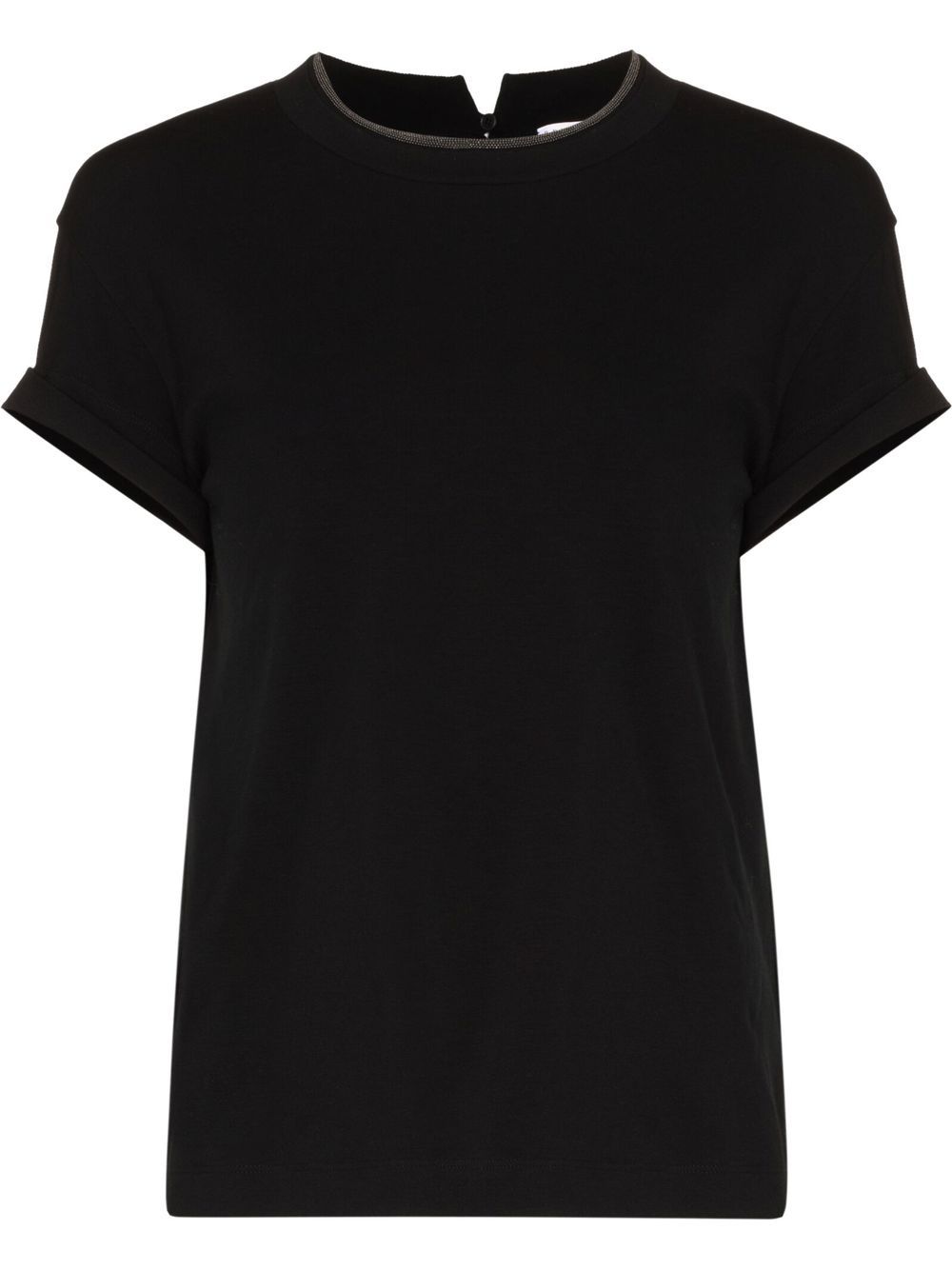T-shirt a maniche corte in nero 