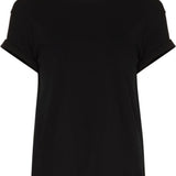 T-shirt a maniche corte in nero 