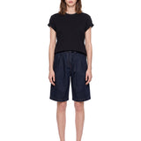 T-shirt a maniche corte in nero 