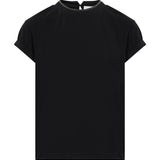 T-shirt a maniche corte in nero 