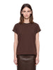 T-shirt a maniche corte in marrone