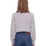 Cardigan scollo a V in grigio 