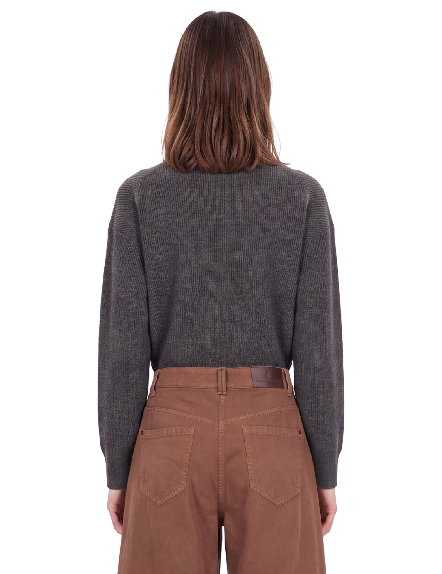 Maglione dolcevita in cashmere in grigio 