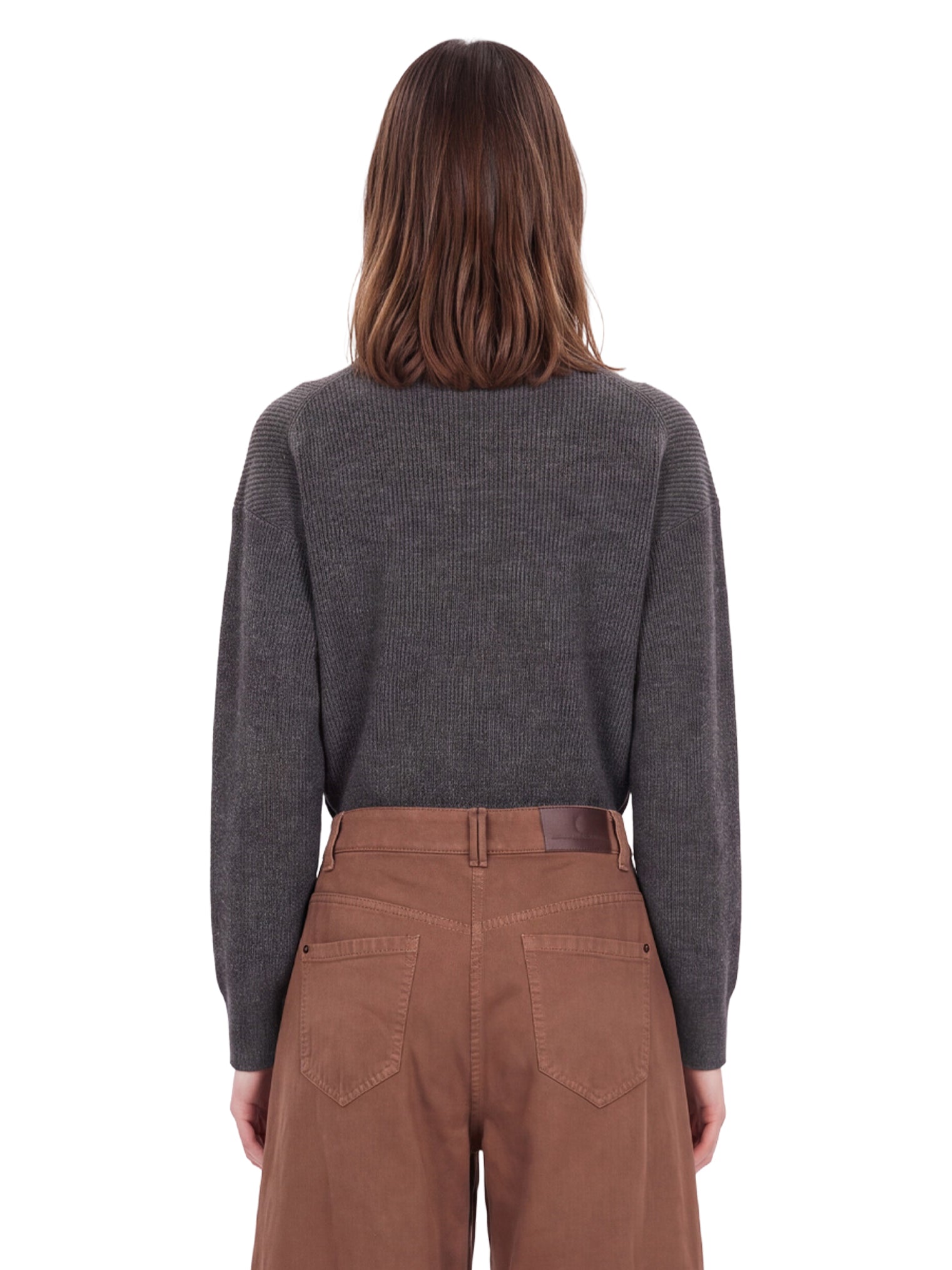 Maglione dolcevita in cashmere in grigio 