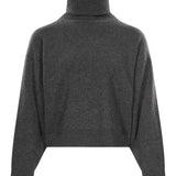 Maglione dolcevita in cashmere in grigio 