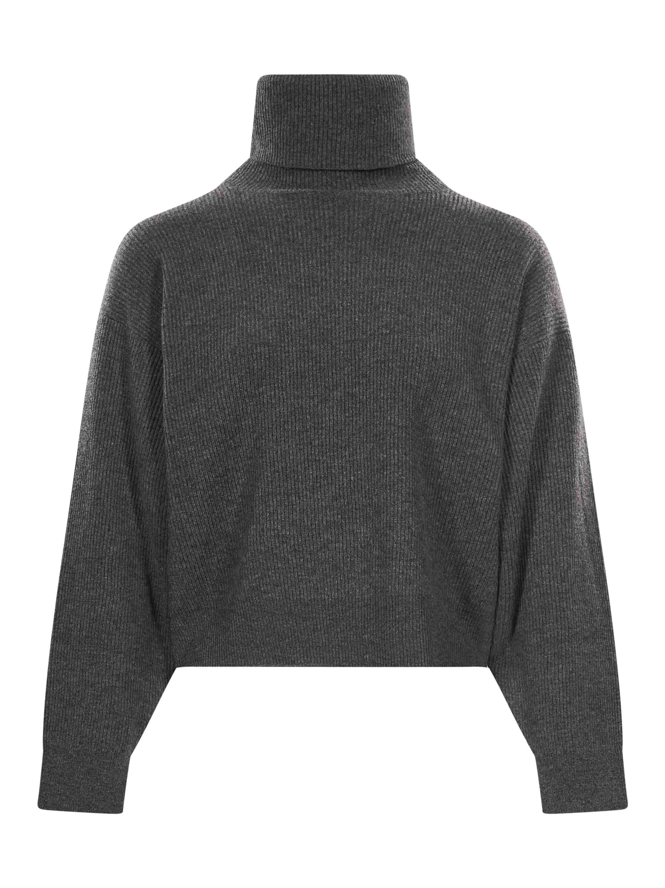 Maglione dolcevita in cashmere in grigio 