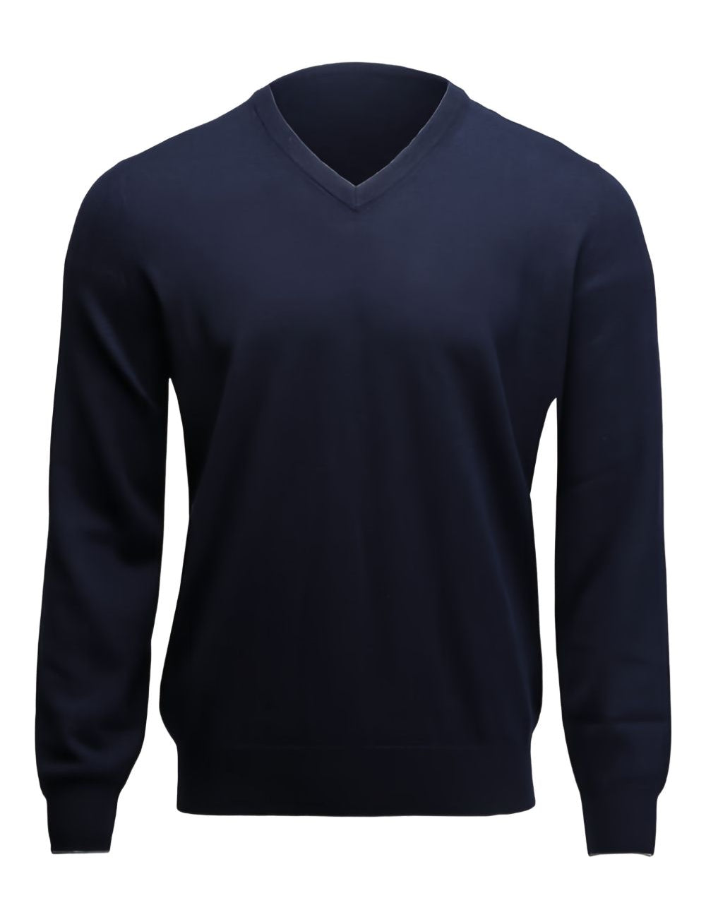 Maglione con scollo a V in blu 