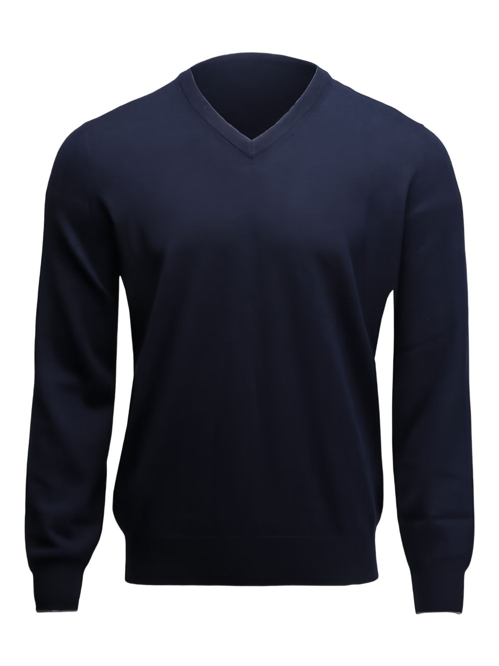Maglione con scollo a V in blu 