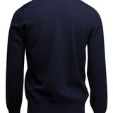 Maglione con scollo a V in blu 