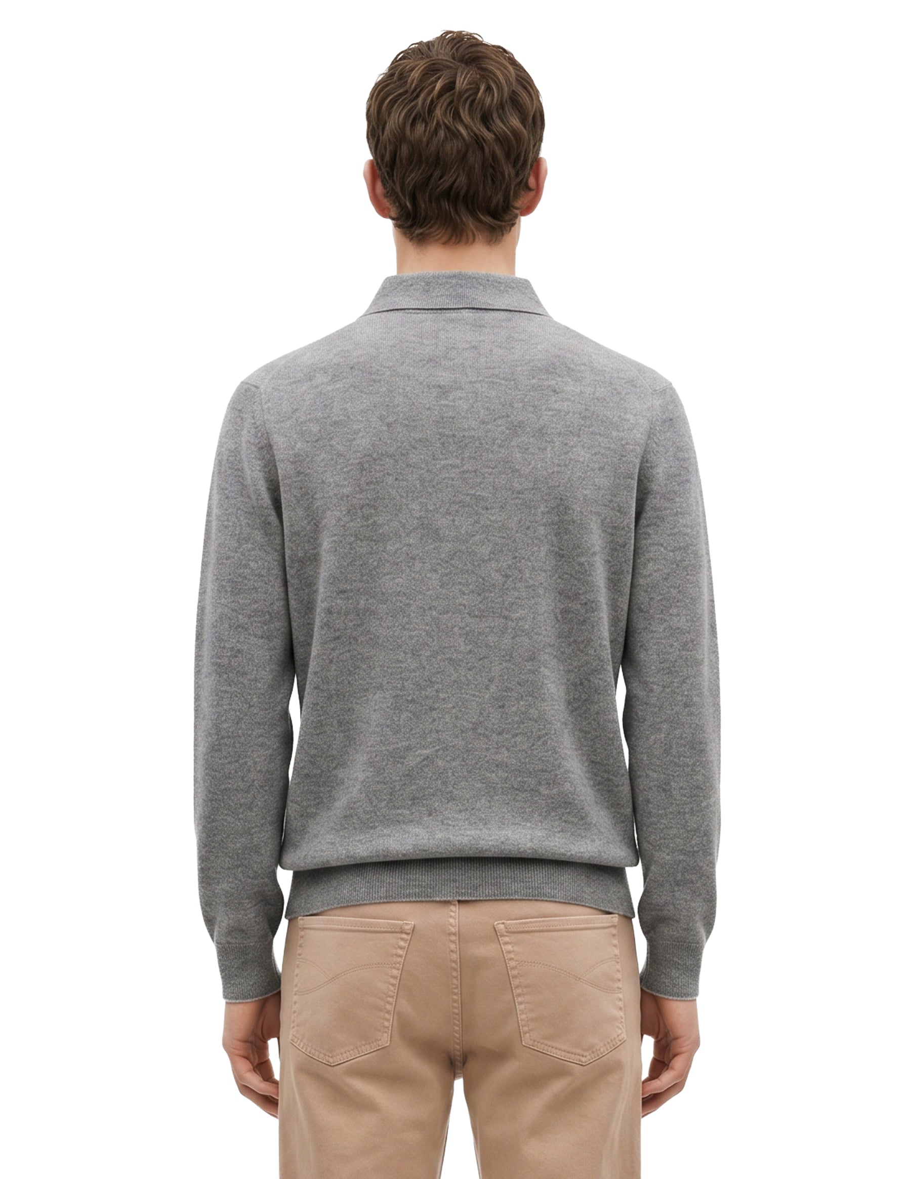 Polo in cotone piquet blu navy 