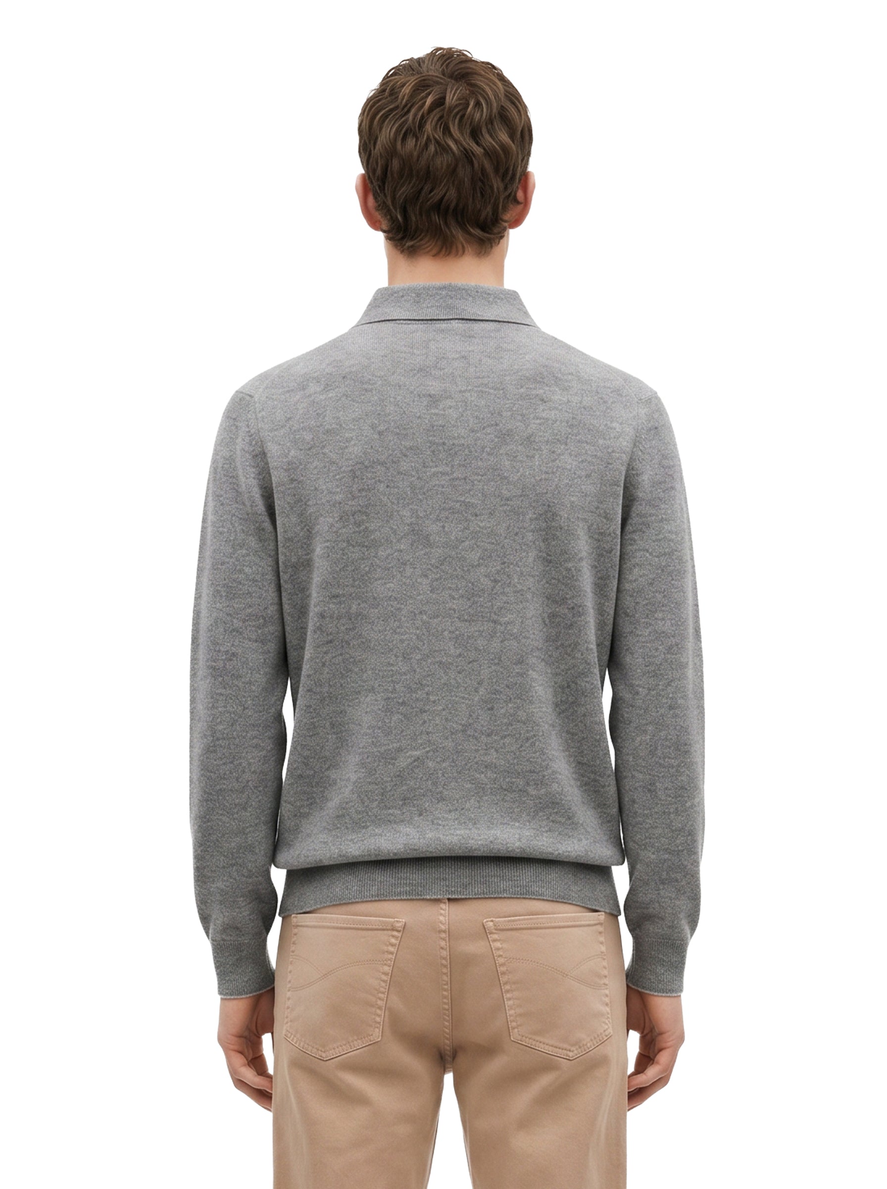 Polo in cotone piquet blu navy 